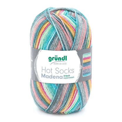 Gründl Sockenwolle, Hot Socks Madena, 4-fach Gründl
