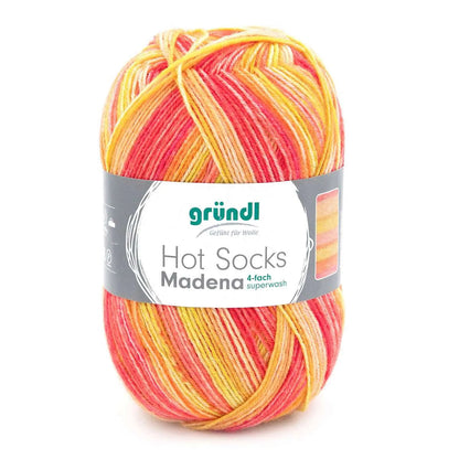 Gründl Sockenwolle, Hot Socks Madena, 4-fach Gründl