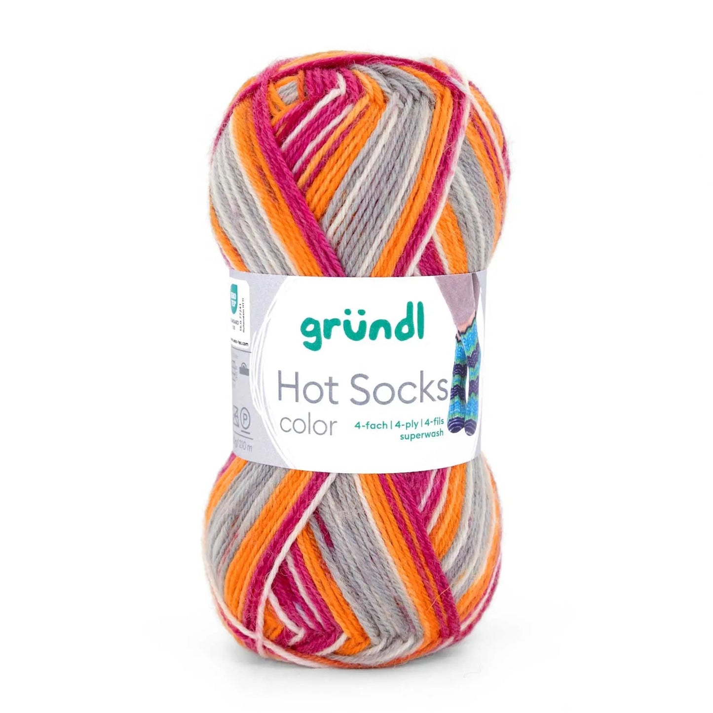 Gründl Sockenwolle, Hot Socks color Gründl