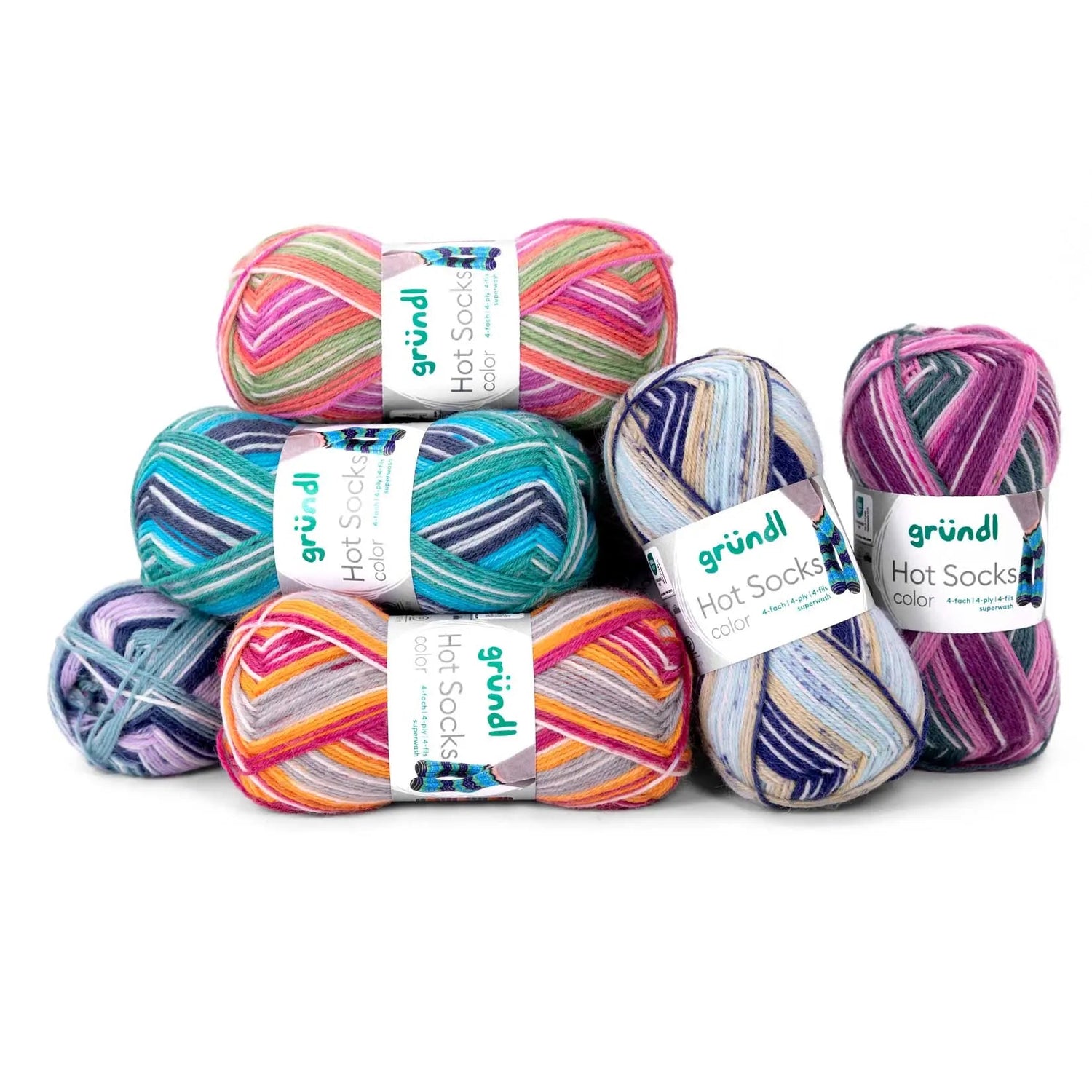 Gründl Sockenwolle, Hot Socks color Gründl