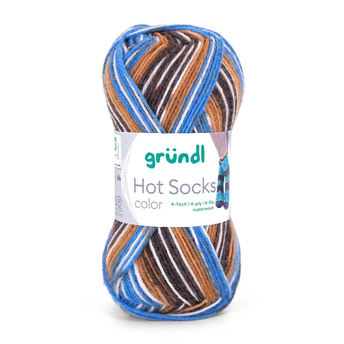 Gründl Sockenwolle, Hot Socks color Gründl
