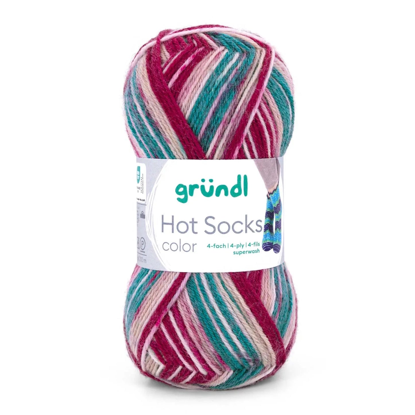 Gründl Sockenwolle, Hot Socks color Gründl