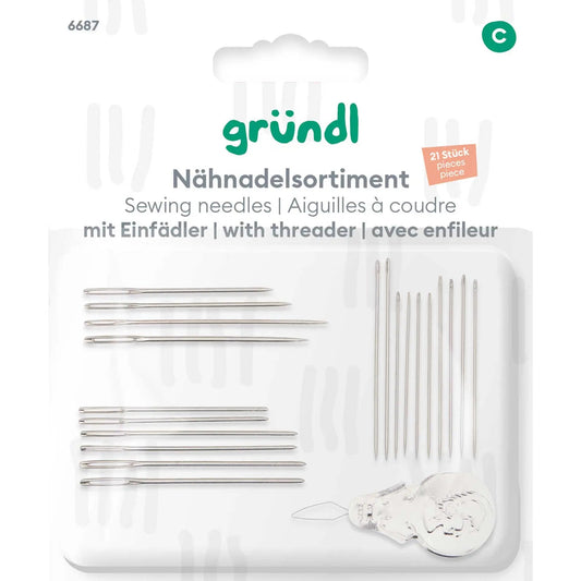 Gründl Nähnadelsortiment mit Einfädler Gründl