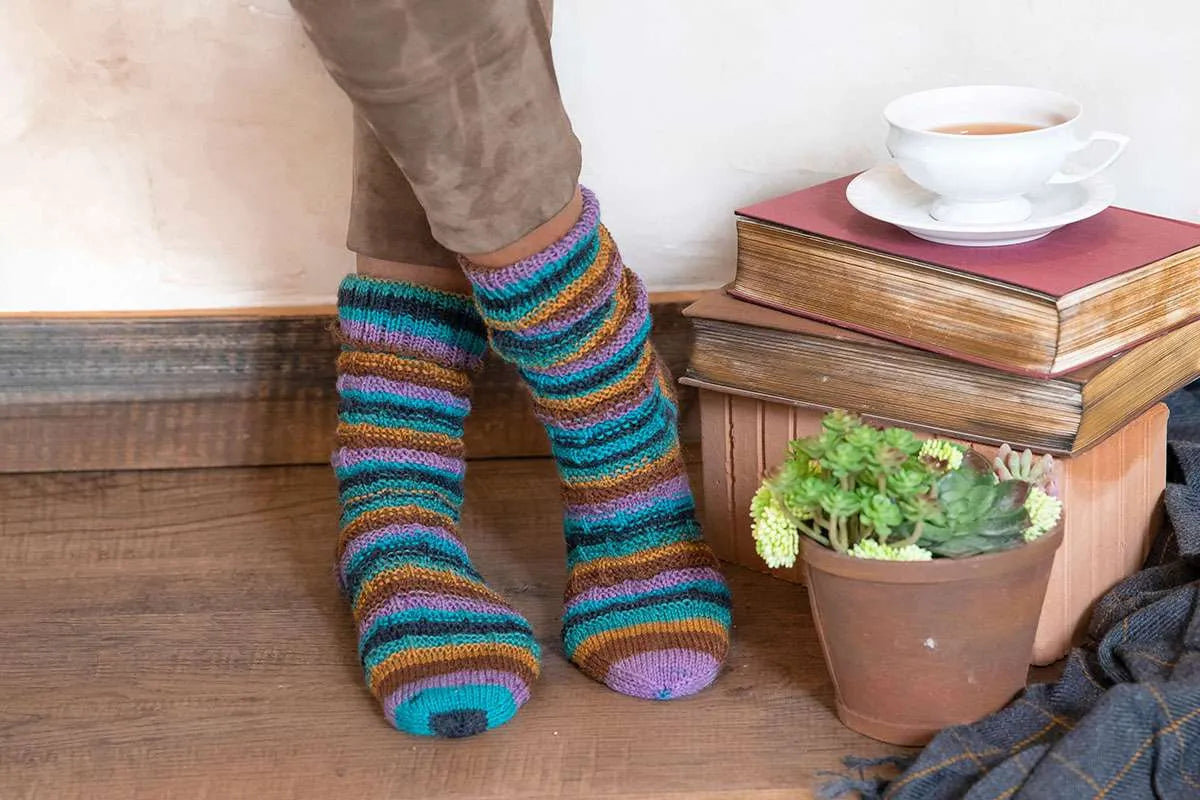 Hot_Socks_color_Söckchen_mit_Strukturmuster_XR_7499_auswahl_bea