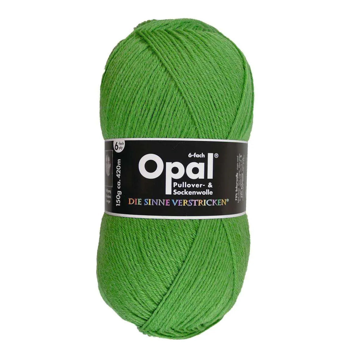 Opal Sockenwolle, uni 6-fädig Opal