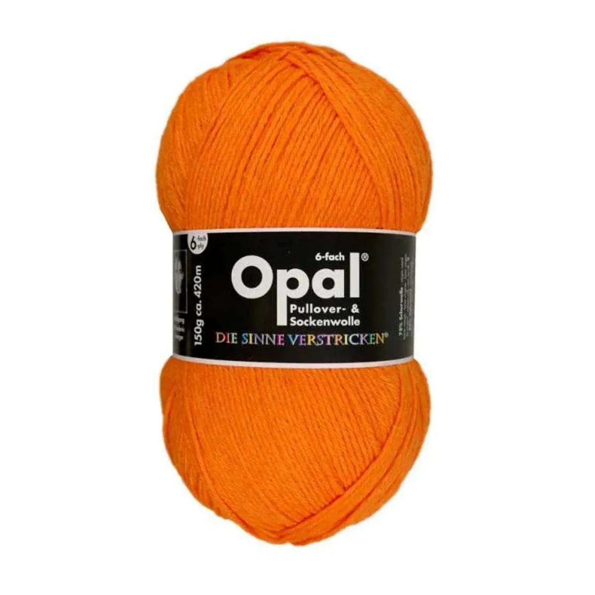 Opal Sockenwolle, uni 6-fädig Opal
