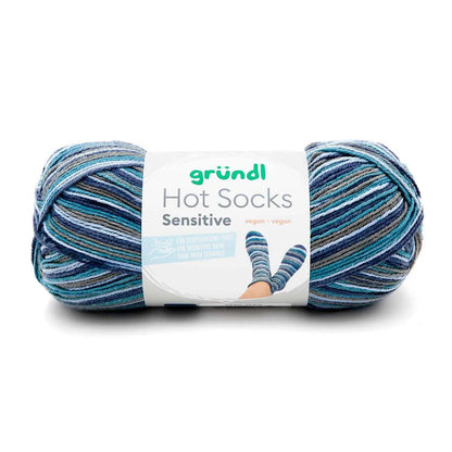 Gründl Sockenwolle mit Baumwolle, Hot Socks Sensitive Gründl