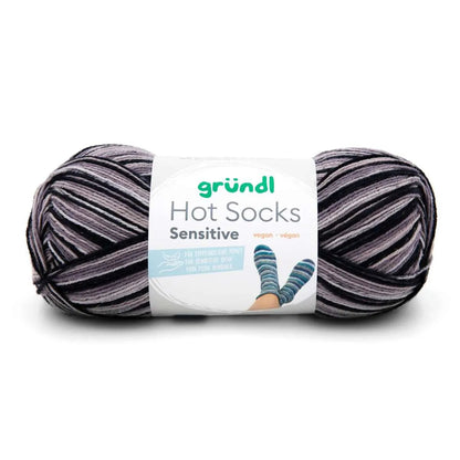 Gründl Sockenwolle mit Baumwolle, Hot Socks Sensitive Gründl