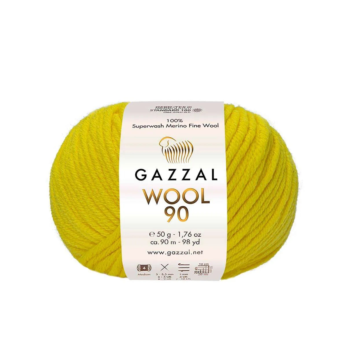 Gazzal Wool 90 Merinowolle Gazzal