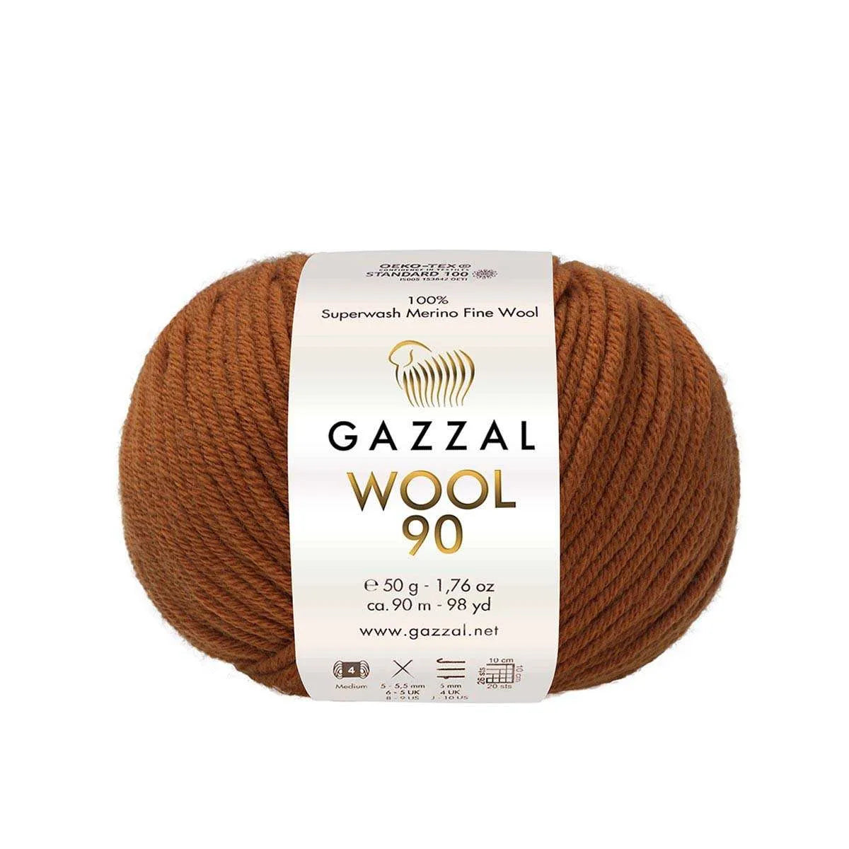 Gazzal Wool 90 Merinowolle Gazzal