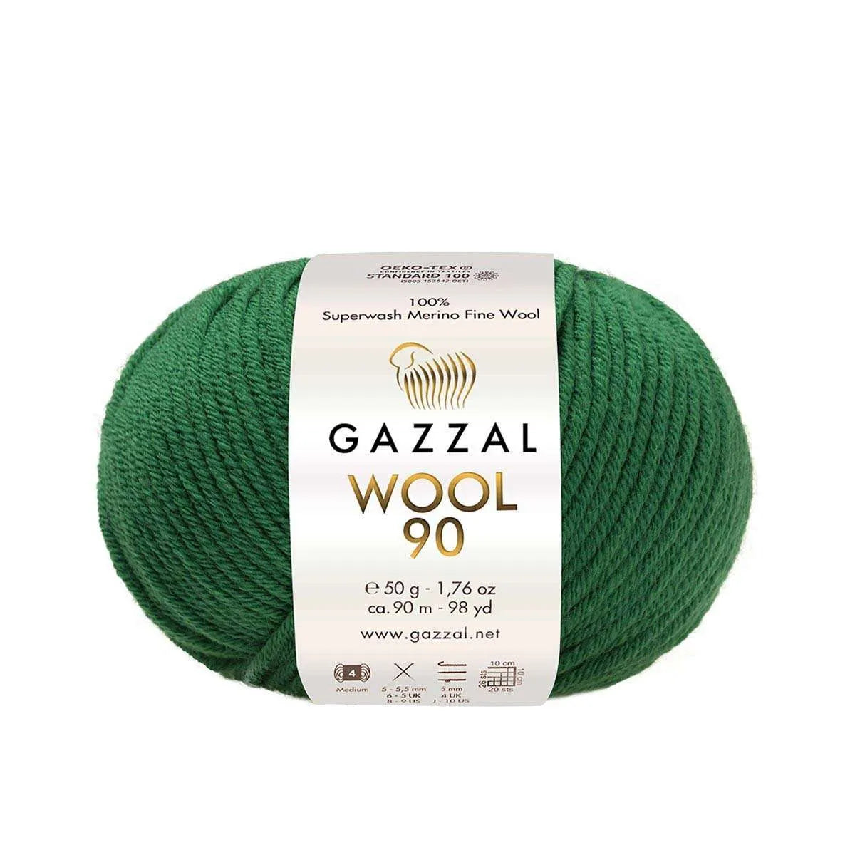 Gazzal Wool 90 Merinowolle Gazzal