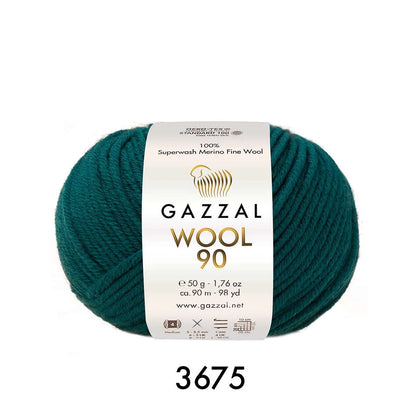 Gazzal Wool 90 Merinowolle Gazzal