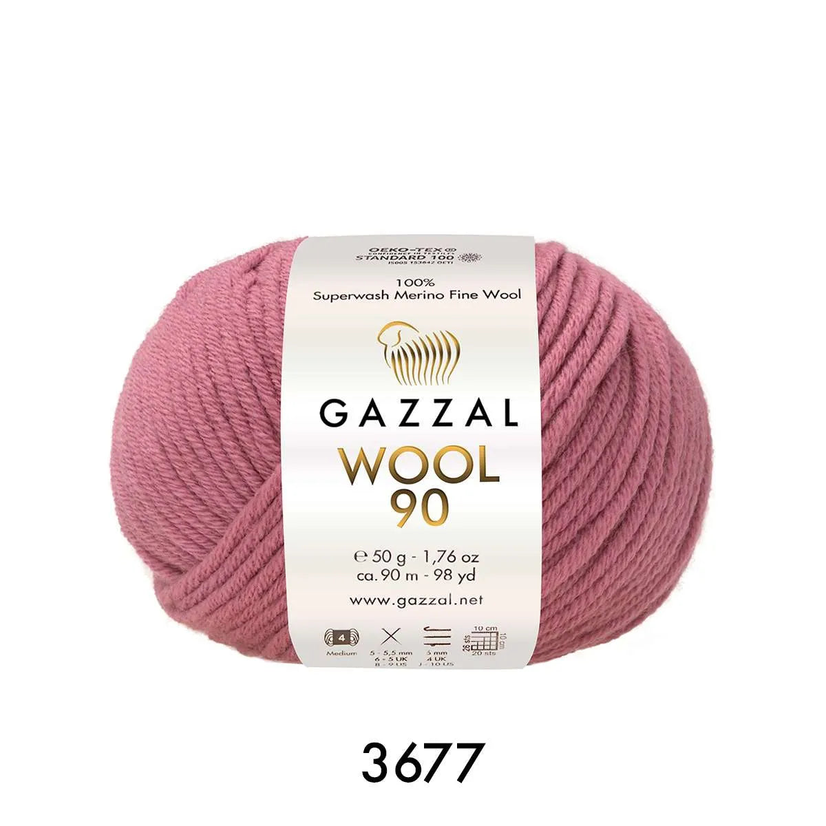 Gazzal Wool 90 Merinowolle Gazzal