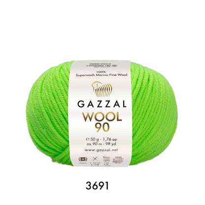 Gazzal Wool 90 Merinowolle Gazzal