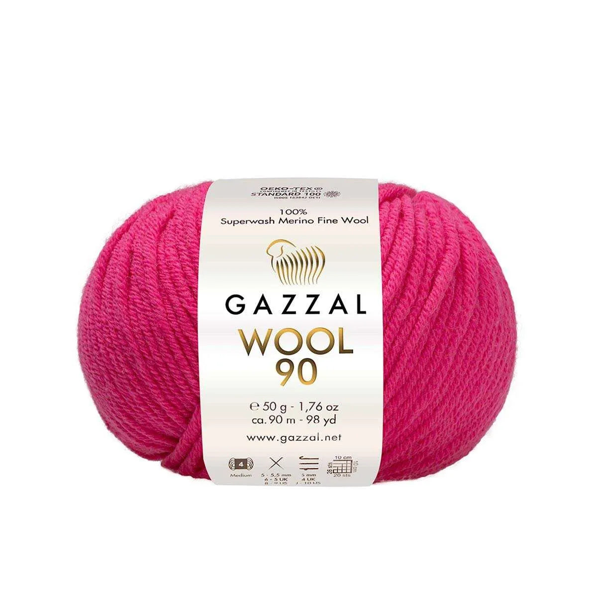 Gazzal Wool 90 Merinowolle Gazzal
