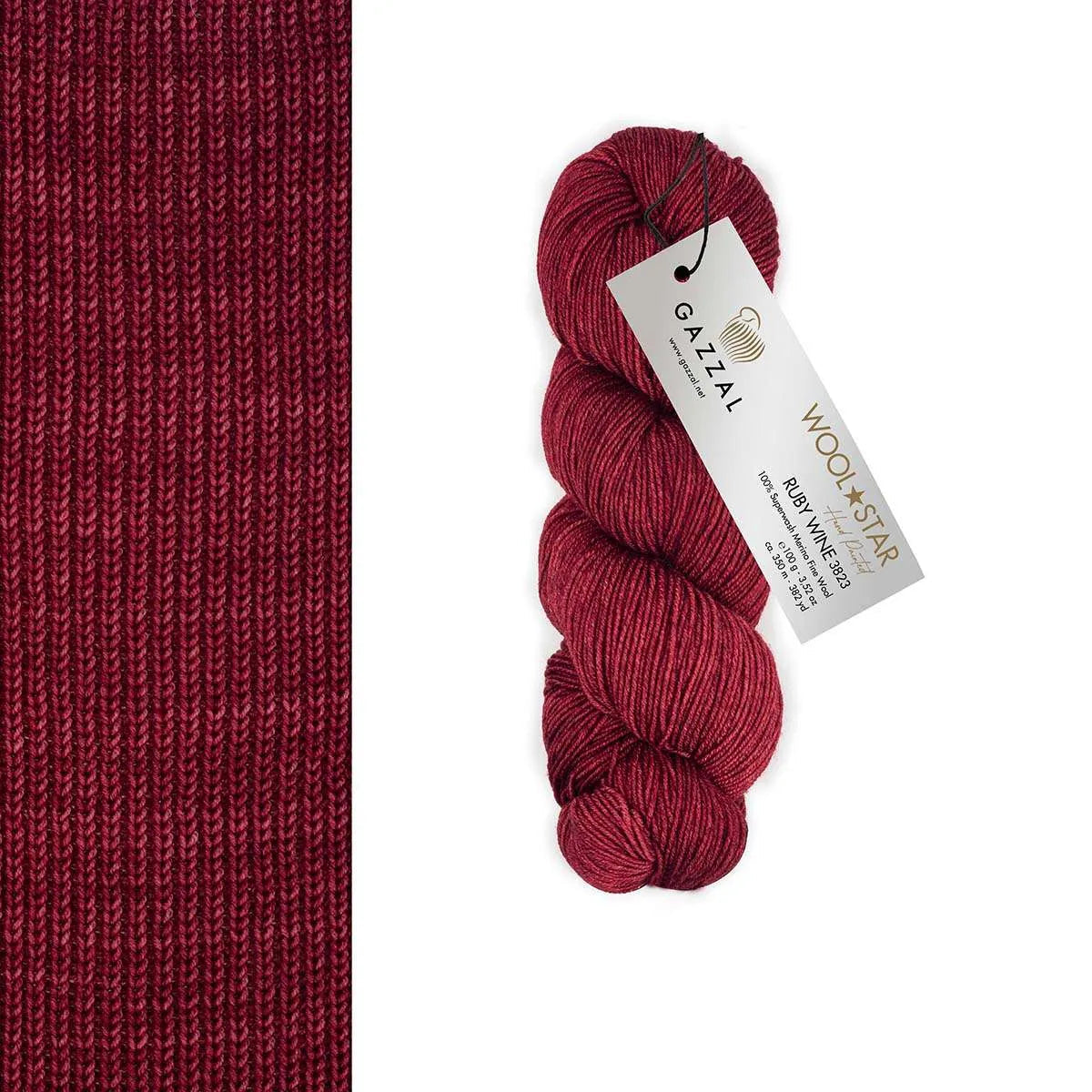Gazzal Wool Star Handgefärbte Merinowolle Gazzal