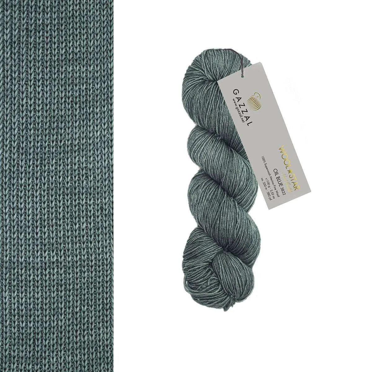 Gazzal Wool Star Handgefärbte Merinowolle Gazzal