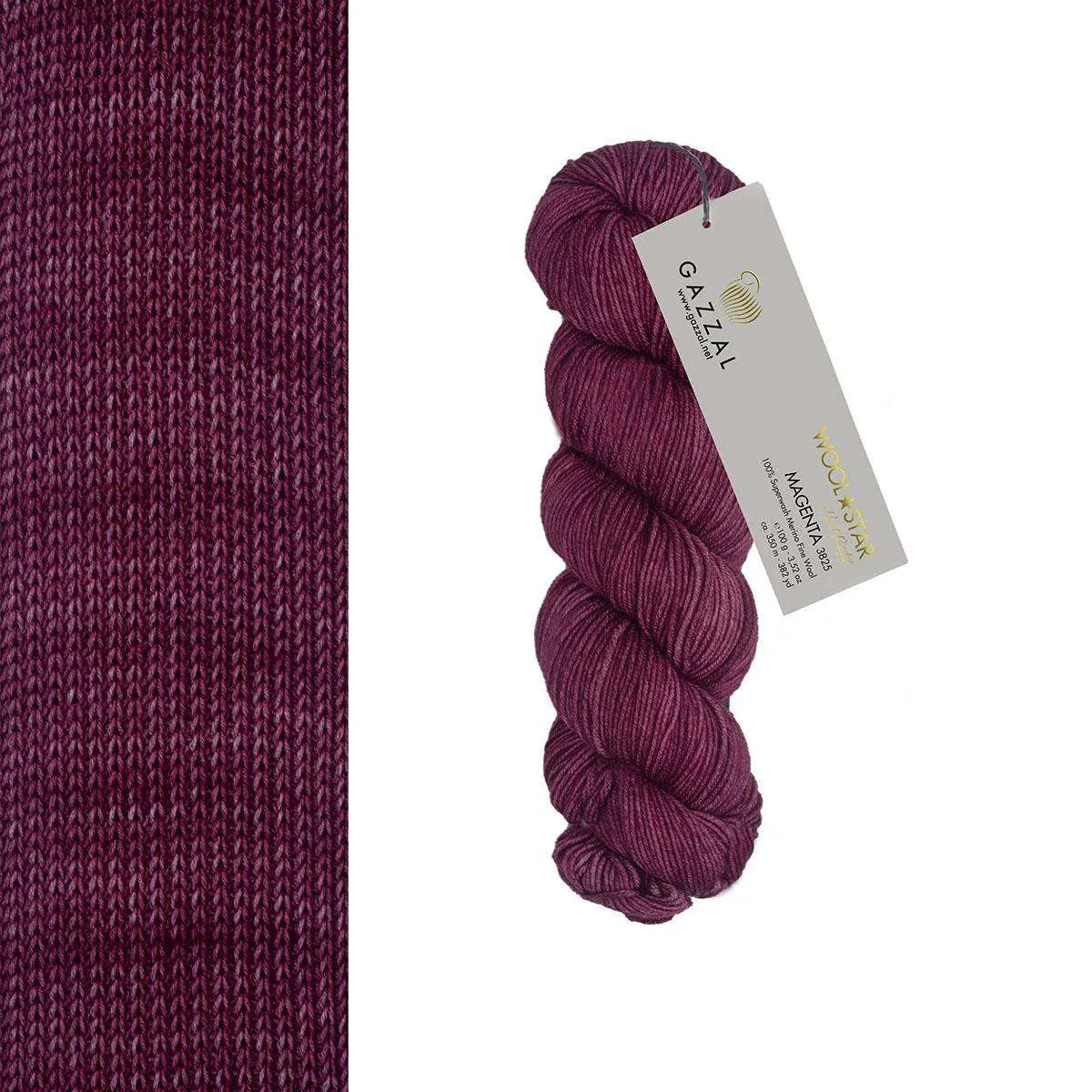 Gazzal Wool Star Handgefärbte Merinowolle Gazzal