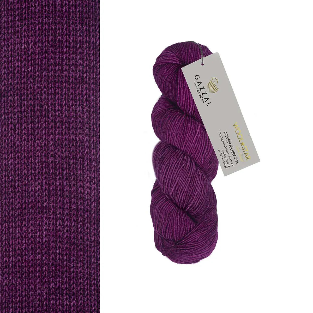 Gazzal Wool Star Handgefärbte Merinowolle Gazzal