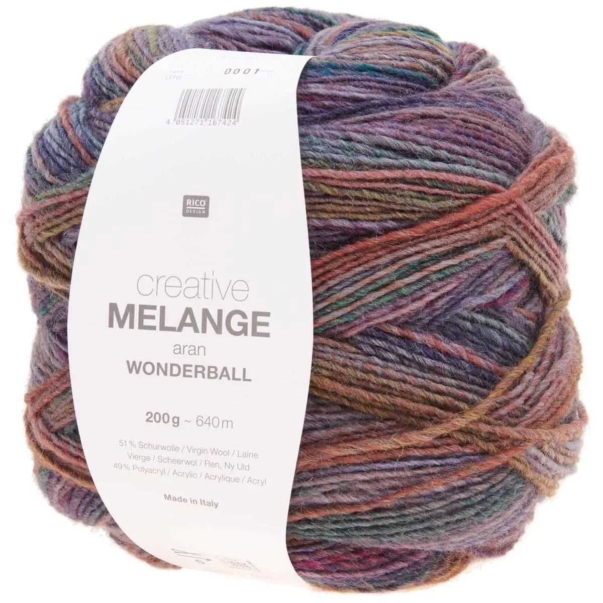 Rico Design Creative Melange Aran Wonderball 200g Rico Design