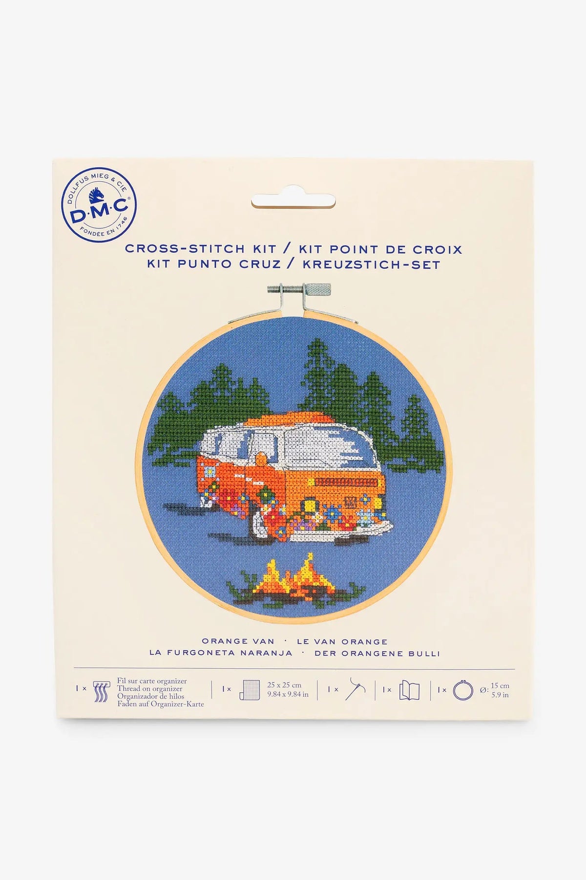 3 Kits point de croix – Le Van Orange Anchor