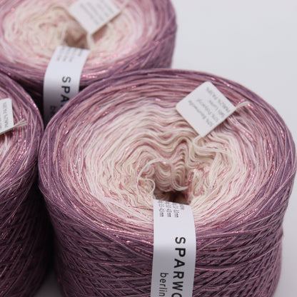 Bobbel ombre mit pink Glitzer