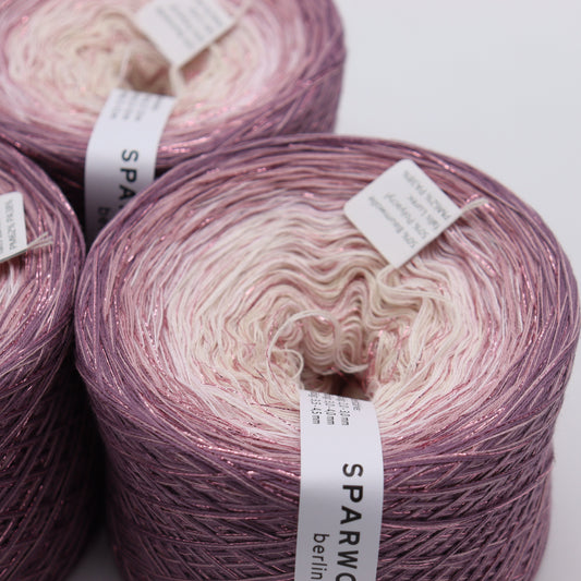Bobbel ombre mit pink Glitzer