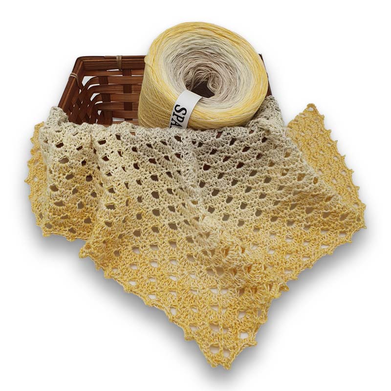 Bobbel Farbverlaufsgarn Cremic, 50% Baumwolle SparWolle