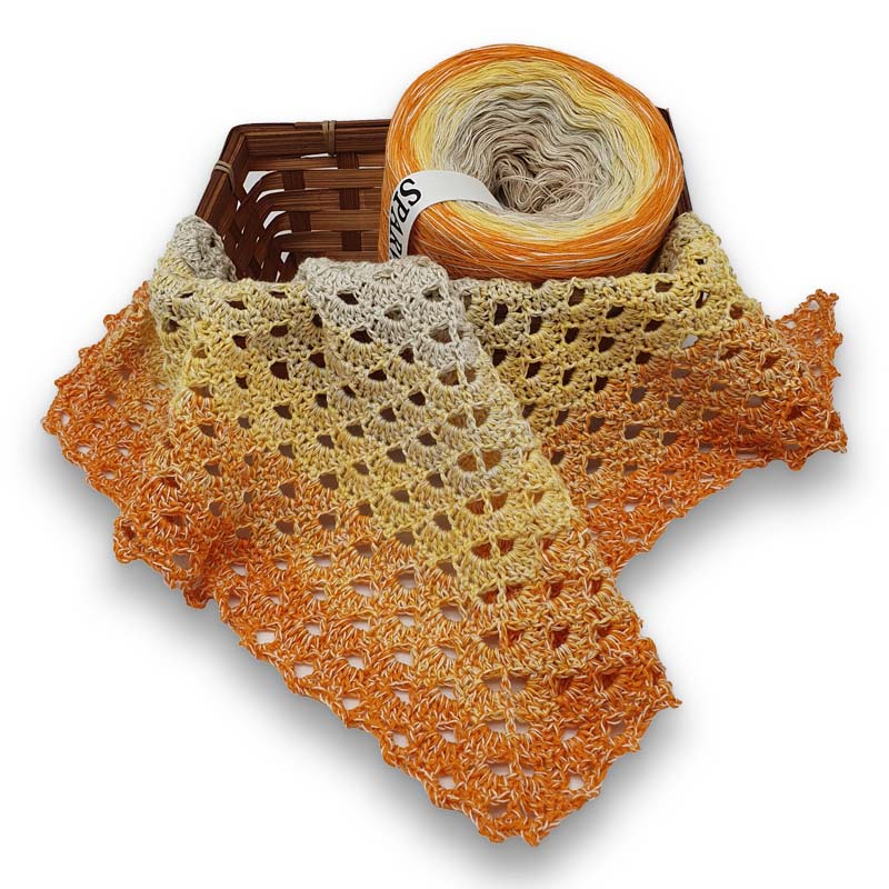Bobbel Farbverlaufsgarn Cremic, 50% Baumwolle SparWolle