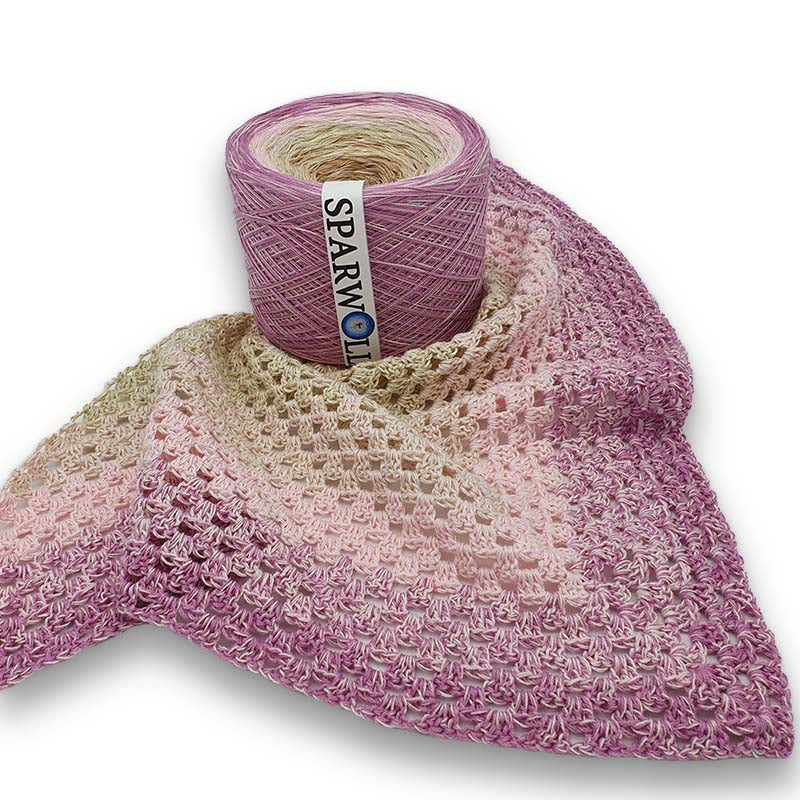 Bobbel Farbverlaufsgarn Cremic, 50% Baumwolle SparWolle