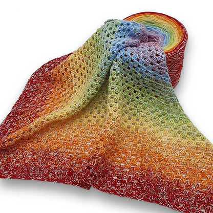 Bobbel Farbverlaufsgarn, Rainbow, 50% Baumwolle SparWolle