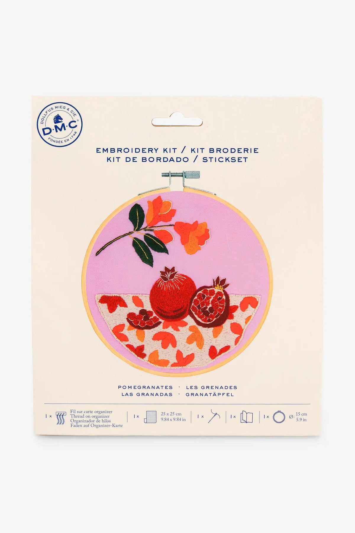 Granatapfel - Stickset Niveau mittel Anchor
