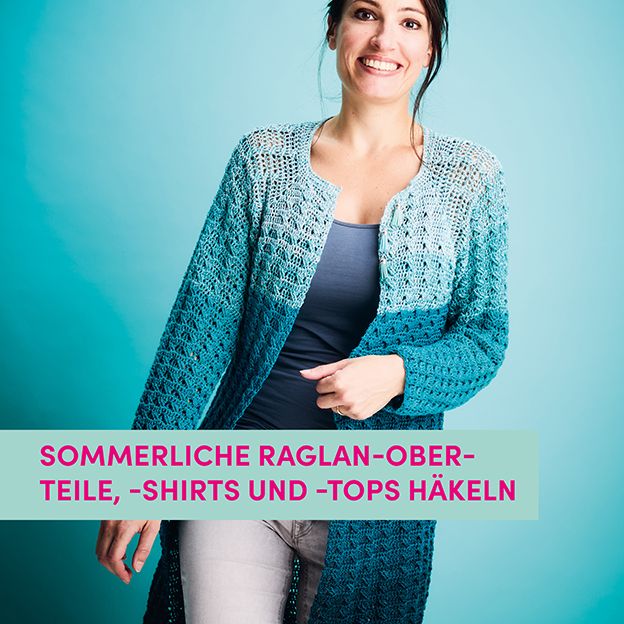 Raglan-Shirts häkeln Topp