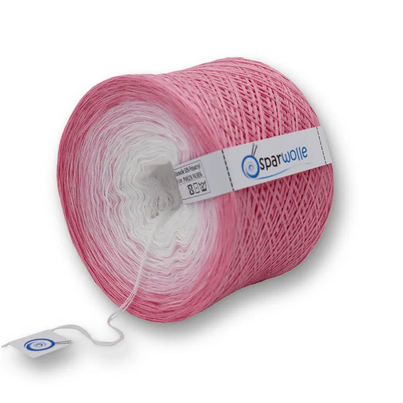 Bobbel Farbverlaufsgarn, WhiteLine SparWolle