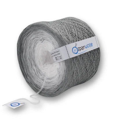 Bobbel Farbverlaufsgarn, WhiteLine SparWolle