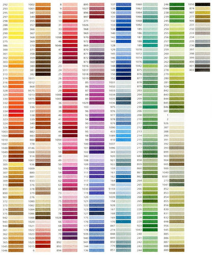 Anchor Stickgarn Sticktwist Farben 01043 - 09575 Anchor