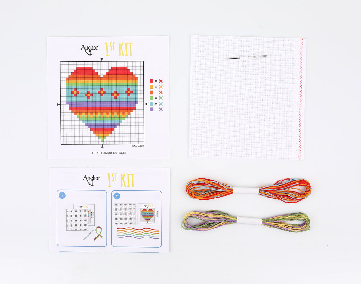Anchor Heart Stickset – Stickmotiv im Detail