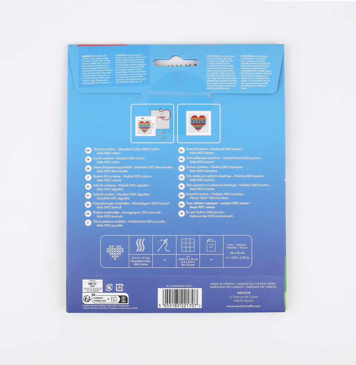 Anchor Heart Stickset – Setinhalt und Anleitung