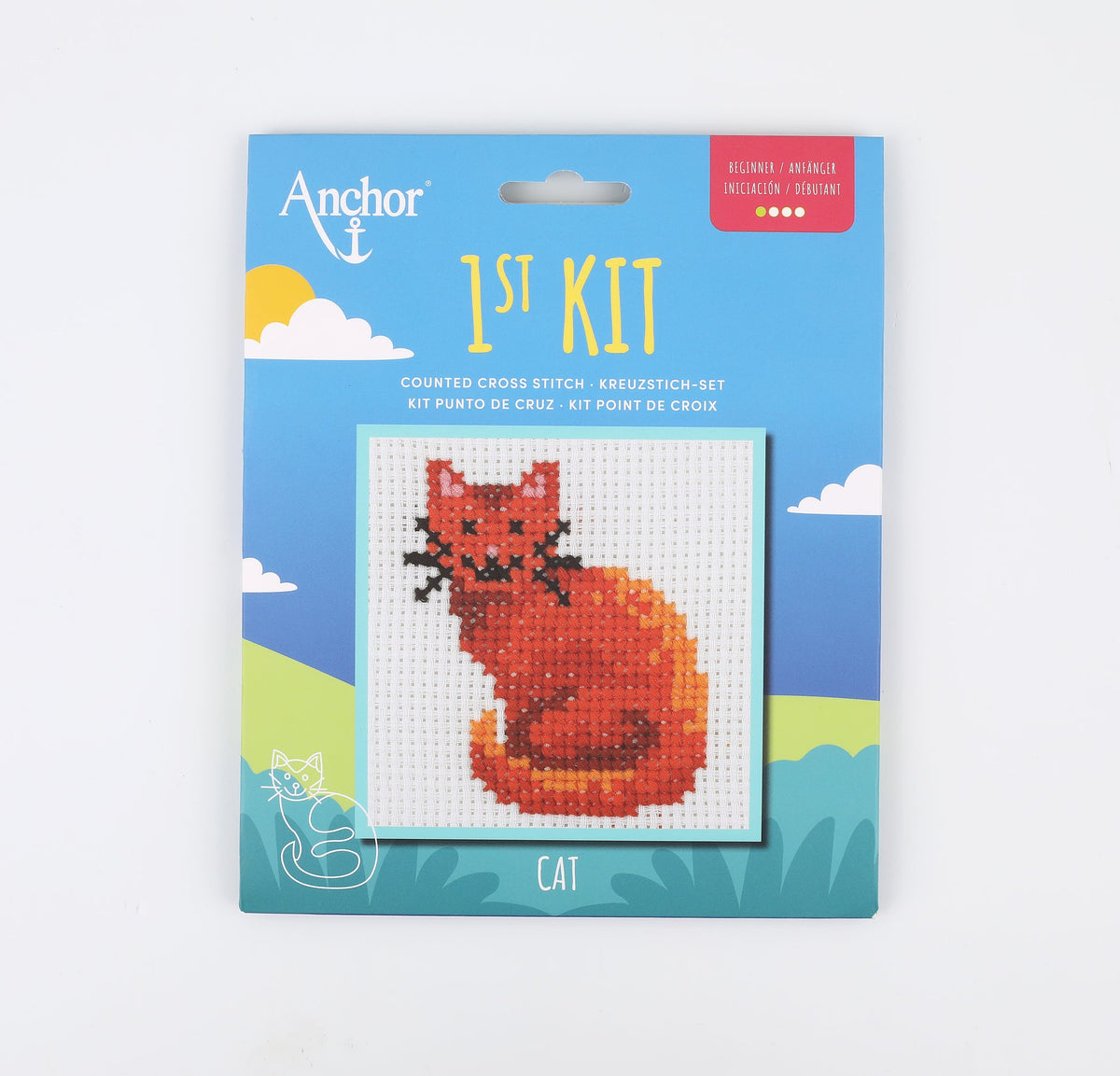 Anchor Cat Stickset – Stickmotiv im Detail