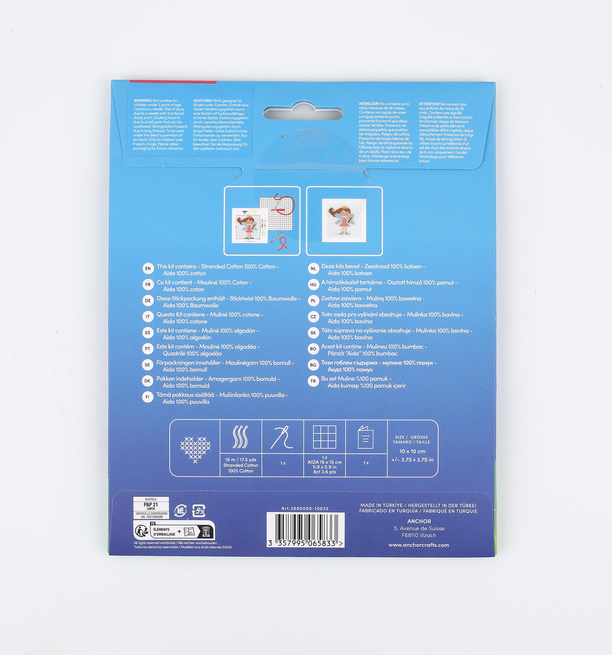 Anchor Fee Stickset – Verpackungsrückseite
