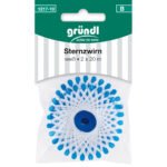 Gründl Sternzwirn, 2 x 20 m, schwarz & weiß