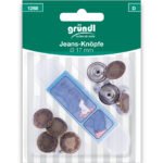 Gründl Jeans-Knöpfe, Ø 17 mm, 8 Stück