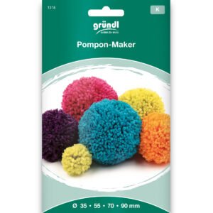 Gründl Pompon-Maker, Ø 35/55/70/90 mm, inkl. Anleitung