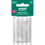 Gründl Sticknadeln ohne Spitze, 10 Nadeln, versch. Größen