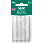Gründl Sticknadeln mit Spitze, 8 Nadeln