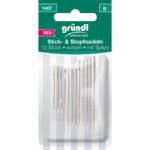 Gründl Stick- & Stopfnadeln mit Spitze, 12 Nadeln