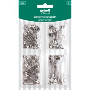 Gründl Sicherheitsnadeln sortiert