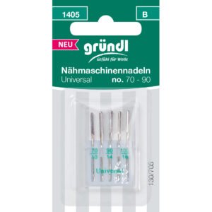 Gründl Nähmaschinennadeln Universal, 5 Stk., No. 70 – 90