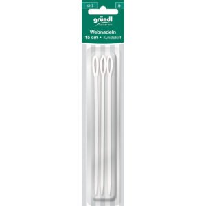 Gründl Webnadeln, 15 cm, 3 Nadeln (15 cm), Kunststoff