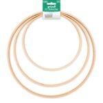 Gründl DIY Bambus-Ringe, 205 mm, 260 mm, 305 mm, 3 Ringe